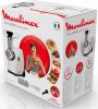  Зображення М'ясорубка Moulinex SOLEIL, 2000Вт, продук.-2.3кг/хв, 3 решітки + для ковбас., насадка для томатів, пластик, біло-чорний 
